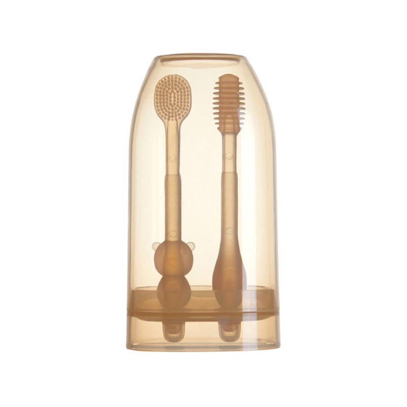 Juego de cepillos de dientes de silicona para bebés - BT11